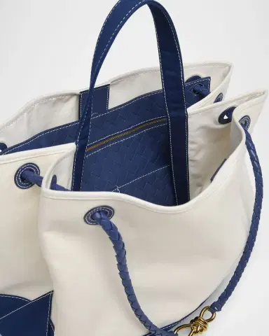 Bottega Veneta Andiamo Large Canvas Tote Bag | Thumbnail 4 Bottega Veneta Andiamo Large Canvas Tote Bag | Thumbnail 4