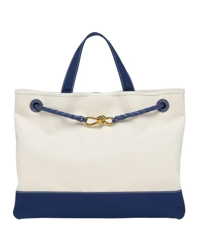 Bottega Veneta Andiamo Large Canvas Tote Bag