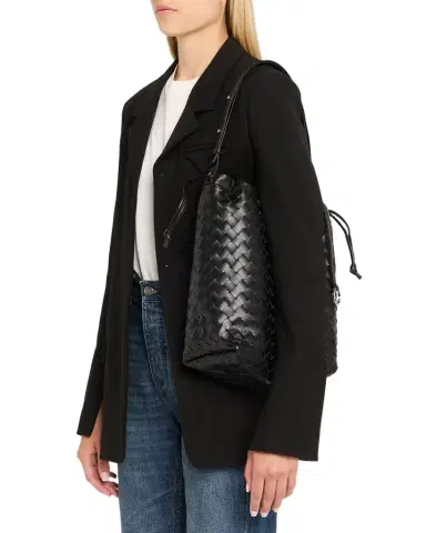 Bottega Veneta Leather Drawstring Shoulder Bag | Thumbnail 1 Bottega Veneta Leather Drawstring Shoulder Bag | Thumbnail 1