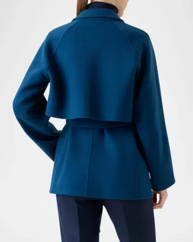 Akris Duo Cashmere Double-Face Wrap Coat With Detachable Bolero | Thumbnail 3 Akris Duo Cashmere Double-Face Wrap Coat With Detachable Bolero | Thumbnail 3