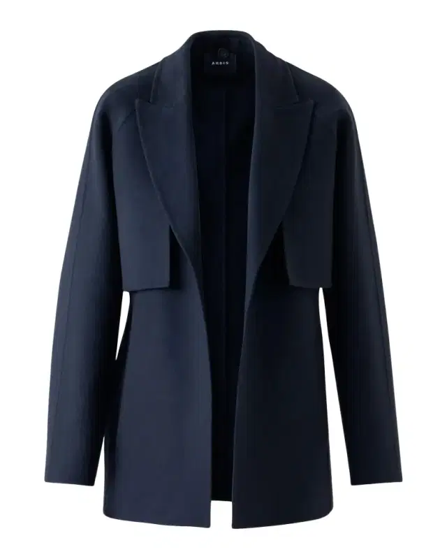 Duo Cashmere Double-Face Wrap Coat With Detachable Bolero