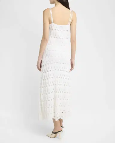 Bottega Veneta Fish Lace Sleeveless Dress | Thumbnail 3