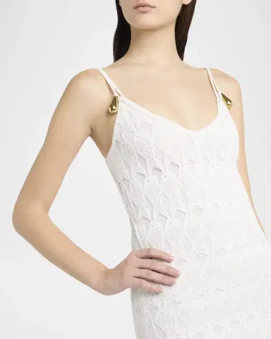 Bottega Veneta Fish Lace Sleeveless Dress | Thumbnail 5