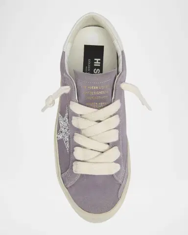 Golden Goose Hi Star Suede Glitter Low-Top Sneakers | Thumbnail 6 Golden Goose Hi Star Suede Glitter Low-Top Sneakers | Thumbnail 6