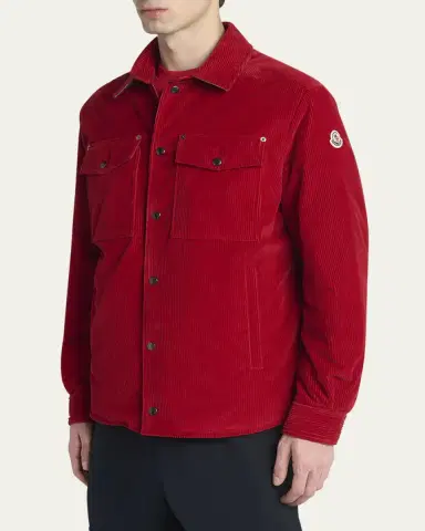 Moncler Men's Ambroisie Corduroy Shirt Jacket | Thumbnail 8