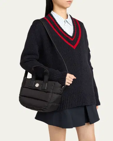 Moncler Caradoc Water-Repellent Mini Tote Bag | Thumbnail 2 Moncler Caradoc Water-Repellent Mini Tote Bag | Thumbnail 2