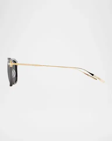 BARTON PERREIRA Men's Nolan Acetate & Titanium Rectangular Sunglasses | Thumbnail 2