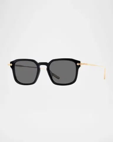 BARTON PERREIRA Men's Nolan Acetate & Titanium Rectangular Sunglasses | Thumbnail 3