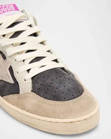 Golden Goose Ball Star Mixed Leather Low-Top Sneakers | Thumbnail 5 Golden Goose Ball Star Mixed Leather Low-Top Sneakers | Thumbnail 5