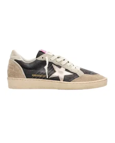 Golden Goose Ball Star Mixed Leather Low-Top Sneakers | Thumbnail 1 Golden Goose Ball Star Mixed Leather Low-Top Sneakers | Thumbnail 1