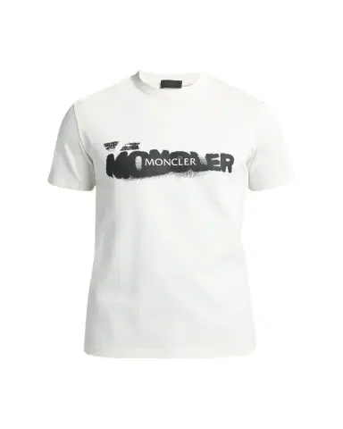 Moncler Men's Graffiti Logo Graphic T-Shirt | Thumbnail 1 Moncler Men's Graffiti Logo Graphic T-Shirt | Thumbnail 1
