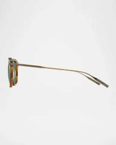 BARTON PERREIRA Men's Nolan Acetate & Titanium Square Sunglasses | Thumbnail 2