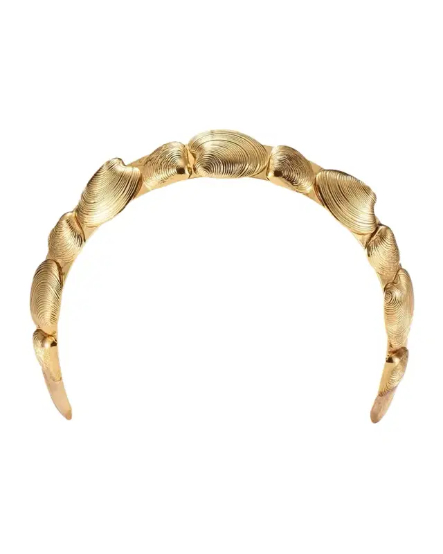 14K Gold Plated Kya Seashell Crown