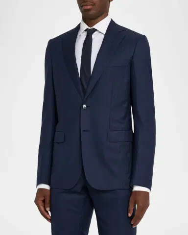 Brioni Men 's Tonal Striped Wool Two-Piece Suit | Thumbnail 4 Brioni Men 's Tonal Striped Wool Two-Piece Suit | Thumbnail 4