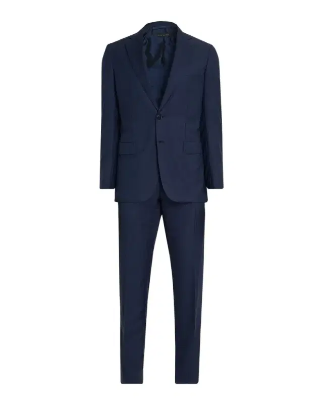 Men 's Tonal Striped Wool Two-Piece Suit