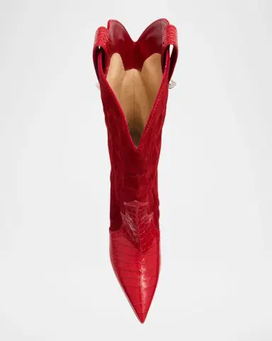 Christian Louboutin 85mm Santia Suede Booties | Thumbnail 4 Christian Louboutin 85mm Santia Suede Booties | Thumbnail 4