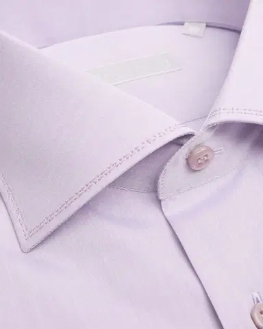 Stefano Ricci Men's Solid Cotton Dress Shirt | Thumbnail 2 Stefano Ricci Men's Solid Cotton Dress Shirt | Thumbnail 2