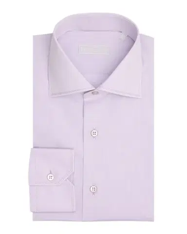 Stefano Ricci Men's Solid Cotton Dress Shirt | Thumbnail 1 Stefano Ricci Men's Solid Cotton Dress Shirt | Thumbnail 1