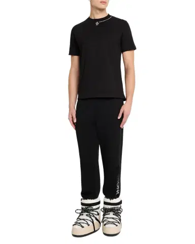 Moncler Grenoble Men's Cotton Logo Crewneck T-Shirt | Thumbnail 1 Moncler Grenoble Men's Cotton Logo Crewneck T-Shirt | Thumbnail 1
