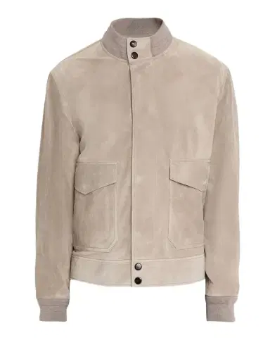 dunhill Men's Harrington Suede Snap-Front Blouson | Thumbnail 1 dunhill Men's Harrington Suede Snap-Front Blouson | Thumbnail 1