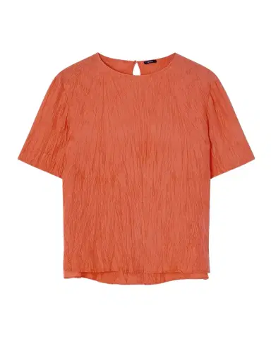 Joseph Brunet Crewneck Crinkled Habotai Silk Top | Thumbnail 1