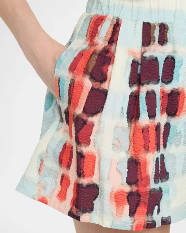 Silvia Tcherassi Giorgio Printed Cotton-Stretch Pull-On Shorts | Thumbnail 5 Silvia Tcherassi Giorgio Printed Cotton-Stretch Pull-On Shorts | Thumbnail 5