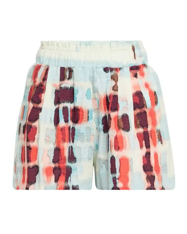 Silvia Tcherassi Giorgio Printed Cotton-Stretch Pull-On Shorts