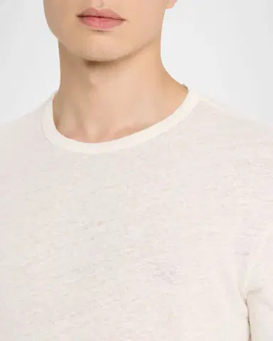 Joe's Jeans Men 's Bespoke Cotton and Linen Crewneck T-Shirt | Thumbnail 4 Joe's Jeans Men 's Bespoke Cotton and Linen Crewneck T-Shirt | Thumbnail 4