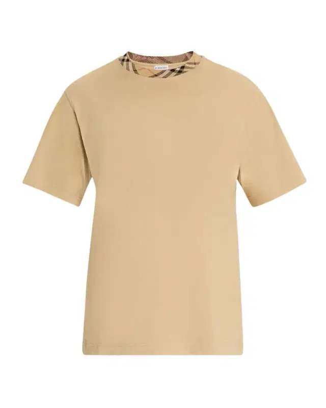 Men 's Check-Trim Crewneck T-Shirt