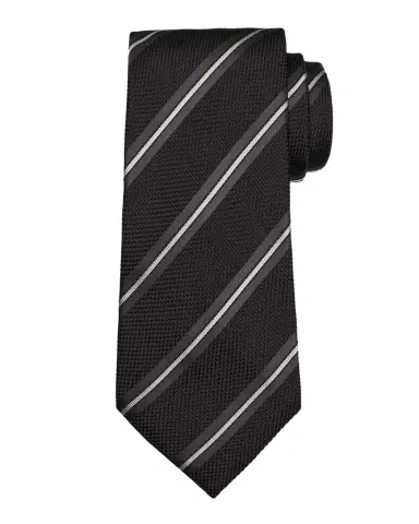 Tom Ford Men's Two-Tone Regimental Diagonal Stripe Silk Tie | Thumbnail 1 Tom Ford Men's Two-Tone Regimental Diagonal Stripe Silk Tie | Thumbnail 1