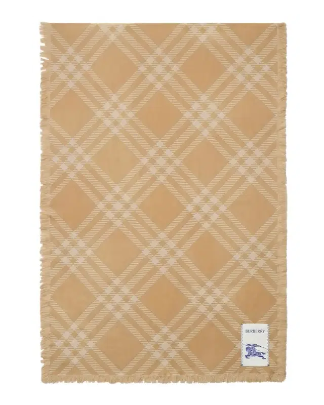 Wool & Silk Check EKD Scarf