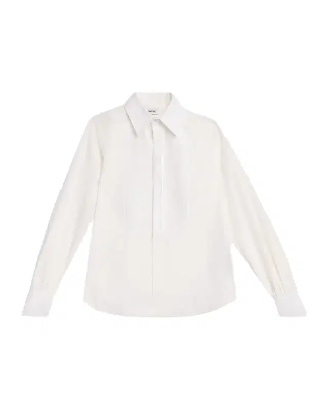Bib-Front Cotton Poplin Button-Front Shirt