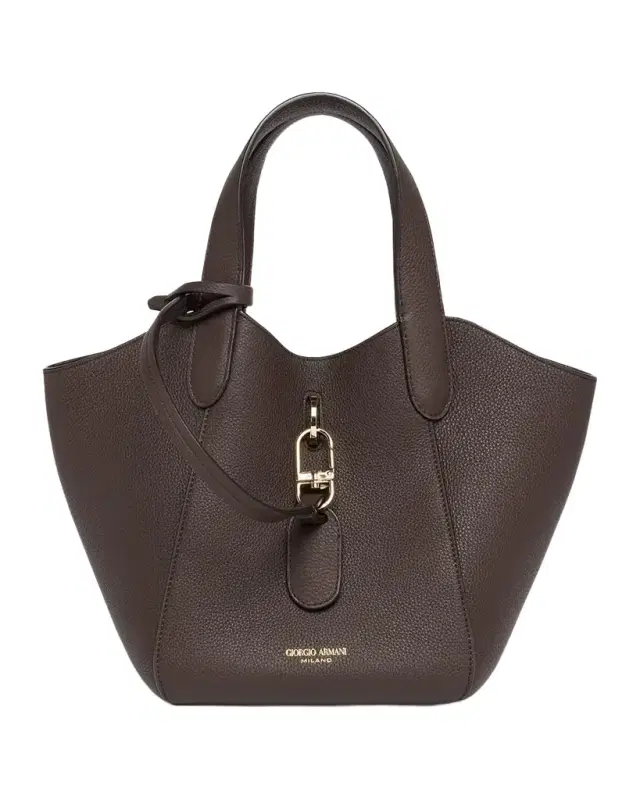 Small Grain Leather Tote Bag