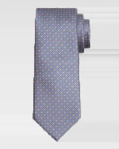Stefano Ricci Men's Petite Medallion Silk Tie | Thumbnail 2