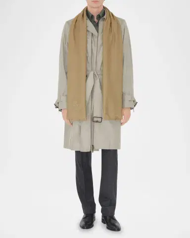 Burberry Wool & Silk Check Jacquard Scarf | Thumbnail 3 Burberry Wool & Silk Check Jacquard Scarf | Thumbnail 3