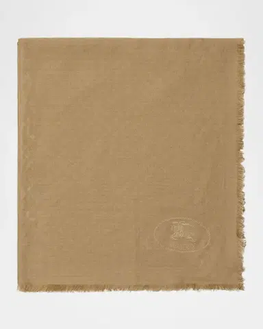 Burberry Wool & Silk Check Jacquard Scarf | Thumbnail 4 Burberry Wool & Silk Check Jacquard Scarf | Thumbnail 4