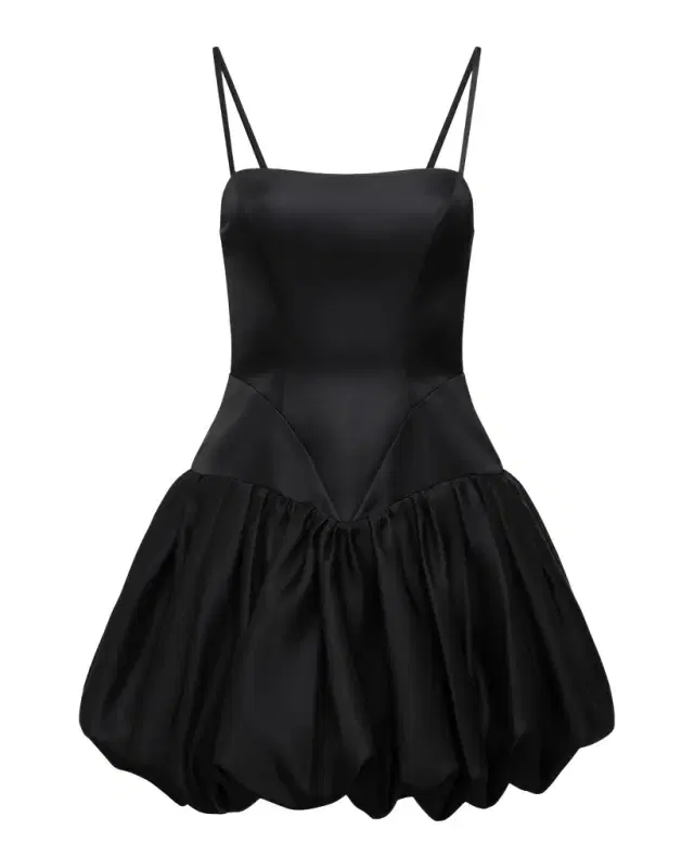 BCBGMAXAZRIA Satin Mini Bubble Dress