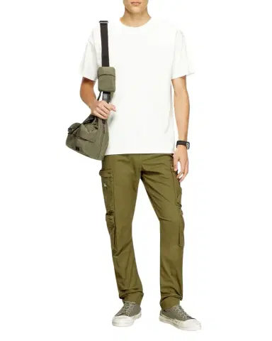 Diesel Men's T-Norm-Int Cotton Jersey T-Shirt | Thumbnail 1 Diesel Men's T-Norm-Int Cotton Jersey T-Shirt | Thumbnail 1