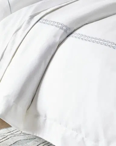 Sferra Cane II Embroidered 2-Piece Twin Duvet Set | Thumbnail 2 Sferra Cane II Embroidered 2-Piece Twin Duvet Set | Thumbnail 2
