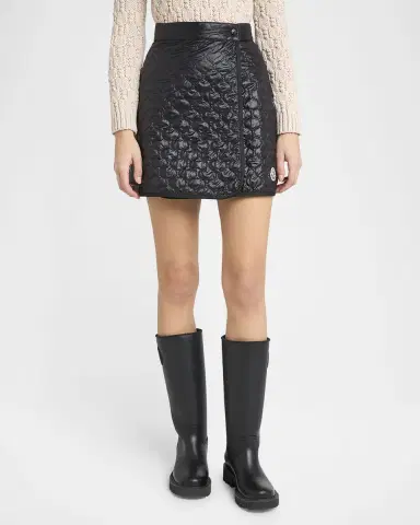 Moncler Geometric-Quilted Padded Mini Skirt | Thumbnail 3 Moncler Geometric-Quilted Padded Mini Skirt | Thumbnail 3