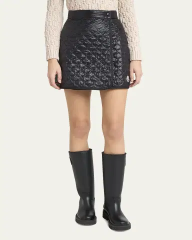 Moncler Geometric-Quilted Padded Mini Skirt | Thumbnail 8 Moncler Geometric-Quilted Padded Mini Skirt | Thumbnail 8
