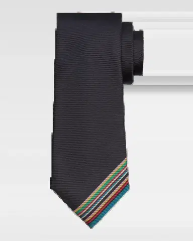 Paul Smith Men's Placement Signature Stripe Silk Tie | Thumbnail 2