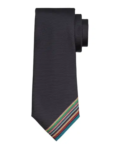 Paul Smith Men's Placement Signature Stripe Silk Tie | Thumbnail 1
