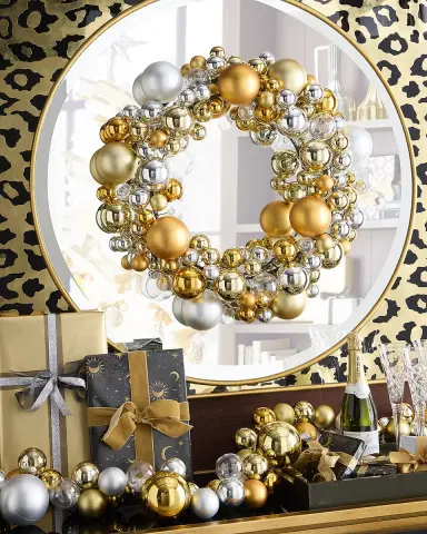 Cody Foster & Co New Traditional Two-Tone Wreath, 30" | Thumbnail 1