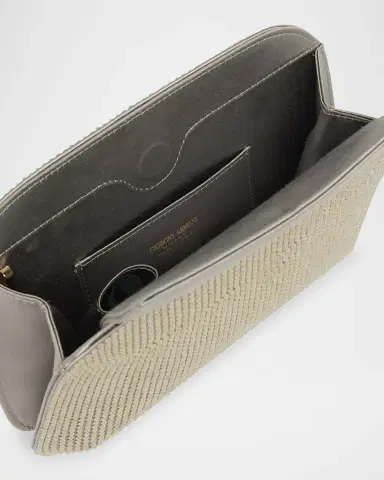 Giorgio Armani La Prima Rhinestone Satin Clutch Bag | Thumbnail 4 Giorgio Armani La Prima Rhinestone Satin Clutch Bag | Thumbnail 4