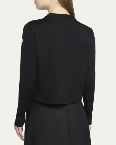 Moncler Padded Wool Zip-Up Cardigan | Thumbnail 3 Moncler Padded Wool Zip-Up Cardigan | Thumbnail 3