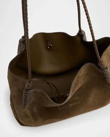 Etro Libra Medium Suede Shopper Tote Bag | Thumbnail 3