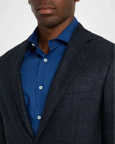 Canali Men's Stepweave Wool Notch Lapel Sport Coat | Thumbnail 5 Canali Men's Stepweave Wool Notch Lapel Sport Coat | Thumbnail 5
