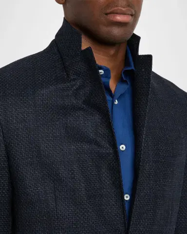 Canali Men's Stepweave Wool Notch Lapel Sport Coat | Thumbnail 7 Canali Men's Stepweave Wool Notch Lapel Sport Coat | Thumbnail 7