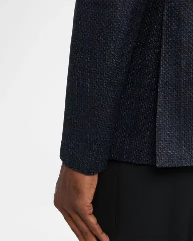 Canali Men's Stepweave Wool Notch Lapel Sport Coat | Thumbnail 8 Canali Men's Stepweave Wool Notch Lapel Sport Coat | Thumbnail 8